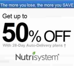 nutrisystem 50% off