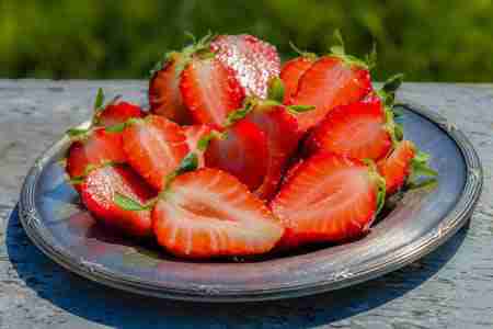 healthy nutritious tasty strawberries